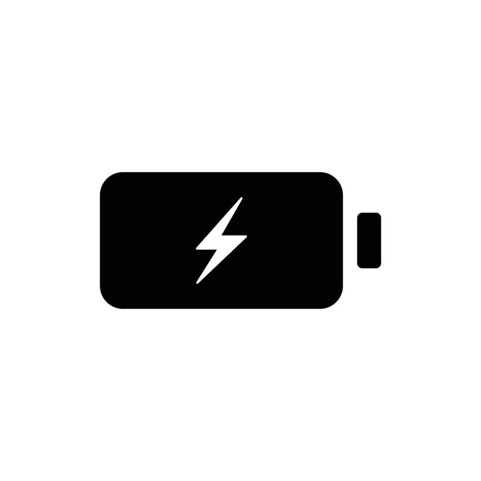 Phone battery simple flat icon vector illustration
