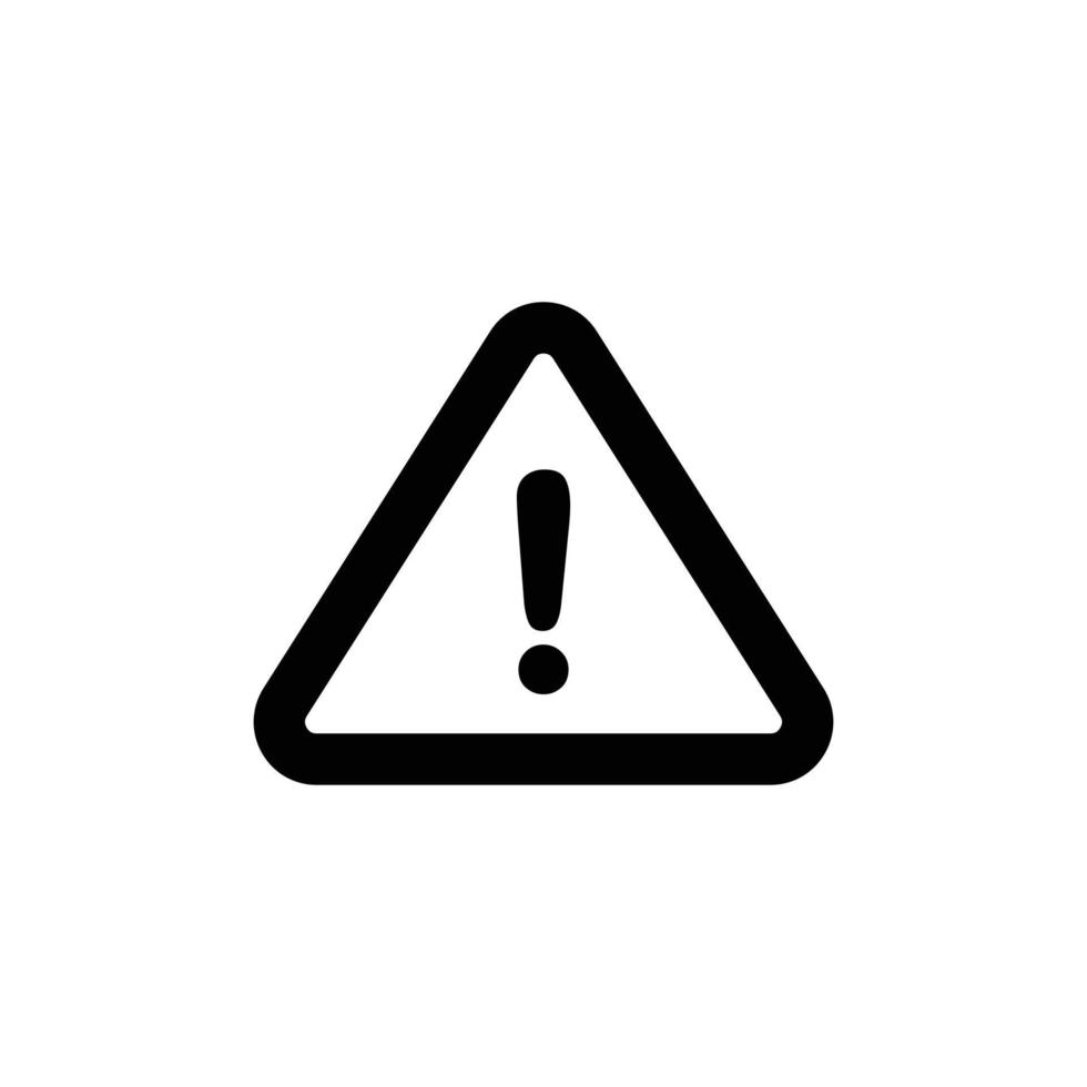 Alert simple flat icon vector illustration
