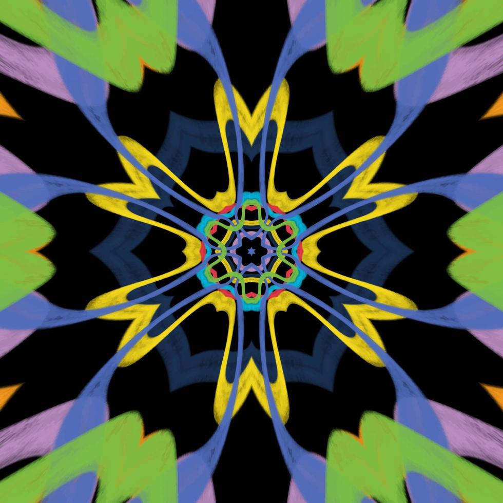 Abstract kaleidoscope background. Beautiful kaleidoscope seamless pattern. Multicolor mosaic texture. Seamless kaleidoscope texture. Unique kaleidoscope design vector