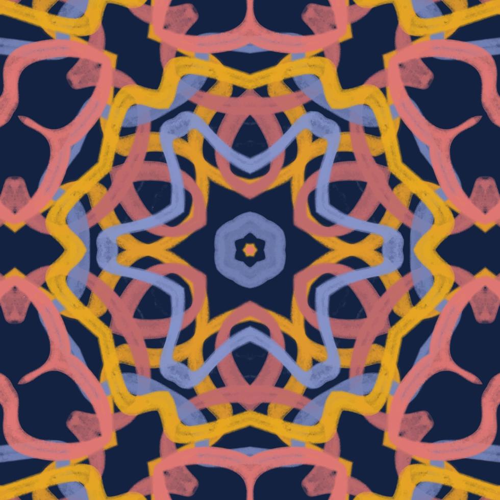 Abstract kaleidoscope background. Beautiful kaleidoscope seamless pattern. Multicolor mosaic texture. Seamless kaleidoscope texture. Unique kaleidoscope design vector