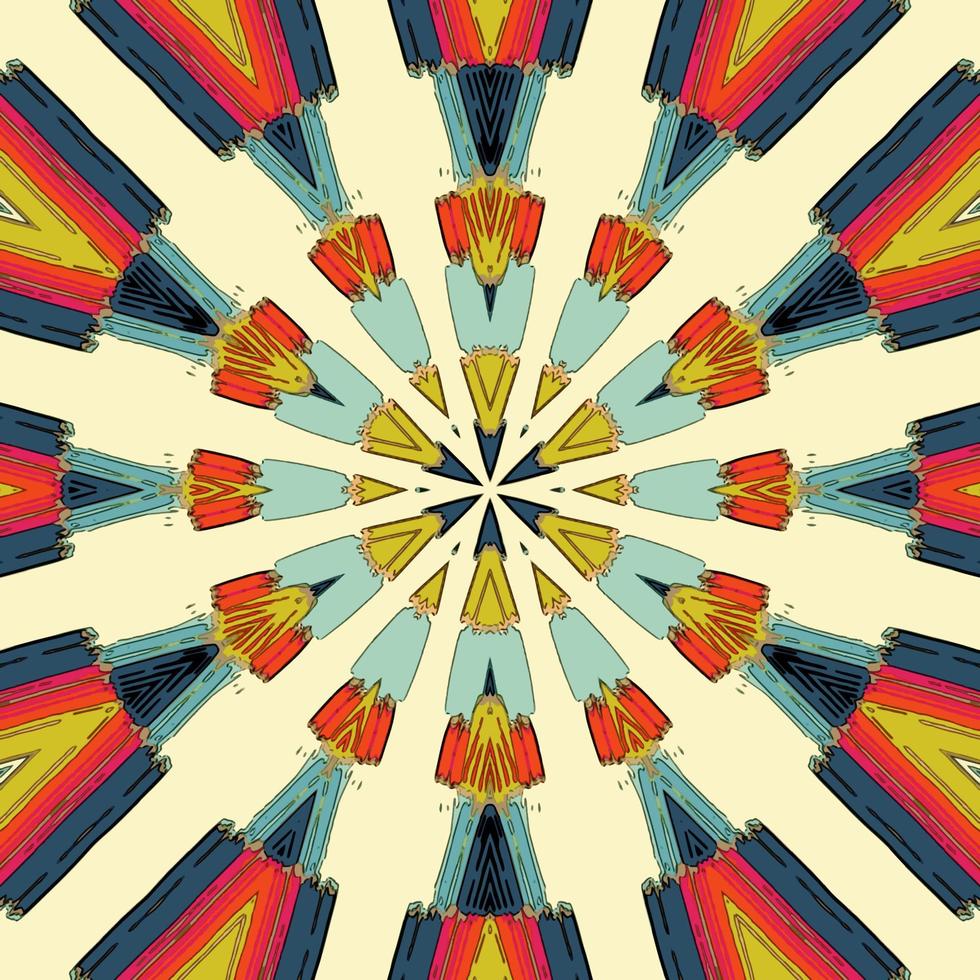 Abstract kaleidoscope background. Beautiful kaleidoscope seamless pattern. Multicolor mosaic texture. Seamless kaleidoscope texture. Unique kaleidoscope design vector