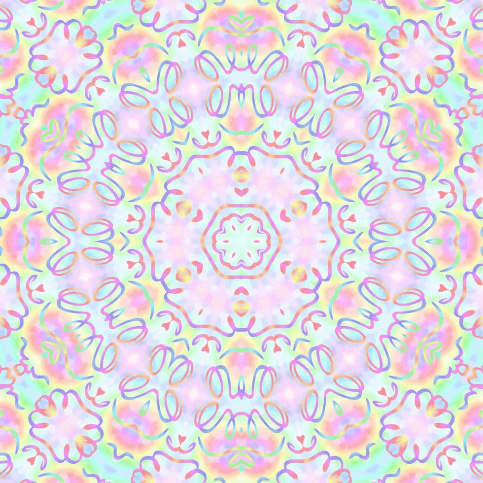 Abstract kaleidoscope background. Beautiful kaleidoscope seamless pattern. Multicolor mosaic texture. Seamless kaleidoscope texture. Unique kaleidoscope design vector