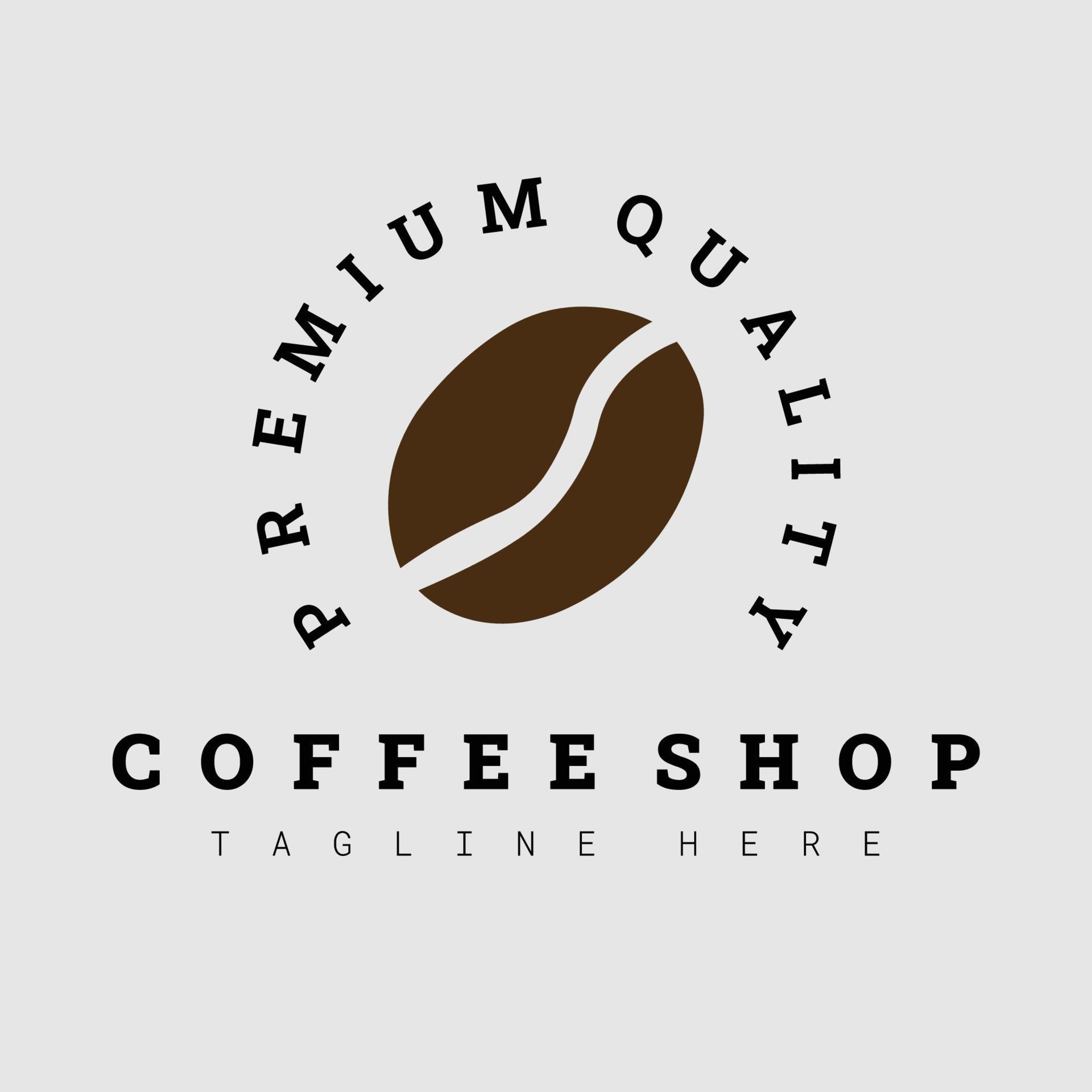 coffee bean shop premium logo vector illustration design 17800762 Vector Art at Vecteezy