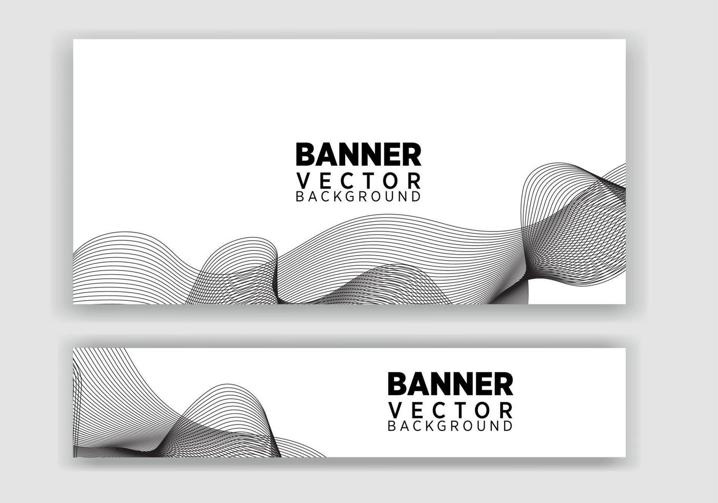Vector abstract graphic design Banner. Vector horizontal banner template, abstract design.