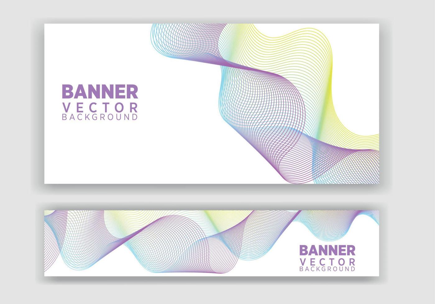 Vector abstract graphic design Banner. Vector horizontal banner template, abstract design.