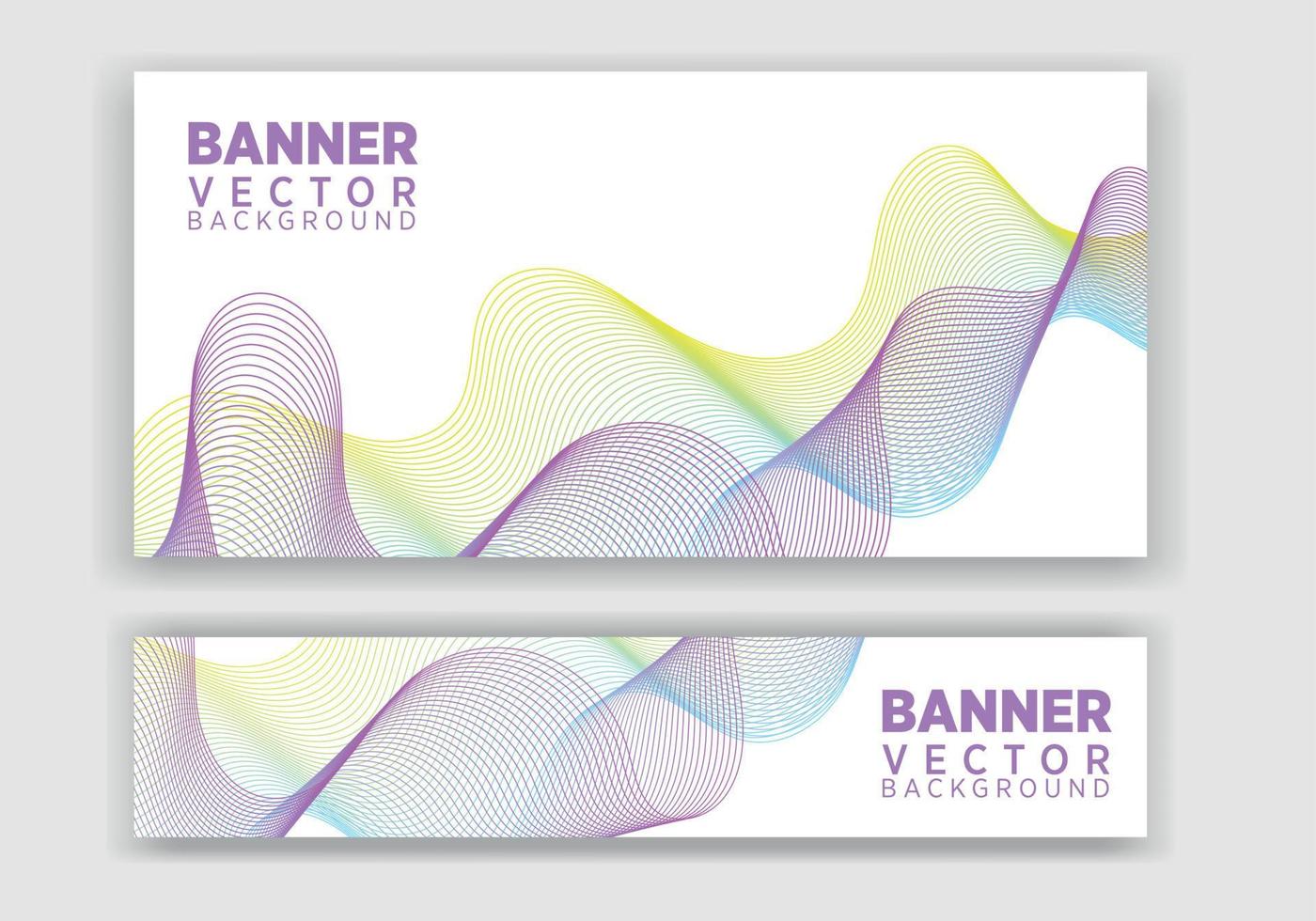 Vector abstract graphic design Banner. Vector horizontal banner template, abstract design.