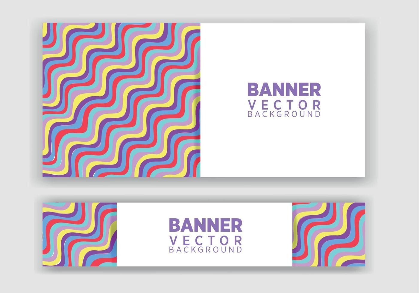 Vector abstract graphic design Banner. Vector horizontal banner template, abstract design.