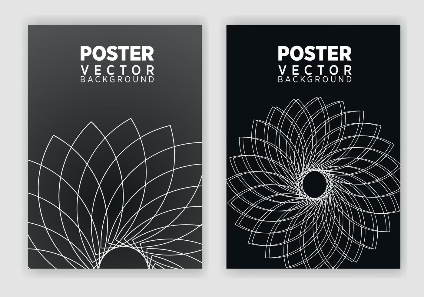 Abstract Poster Template. Brochure and letterhead template design for business. Company identity brochure template collection. Business presentation vector vertical orientation front page mock up set.