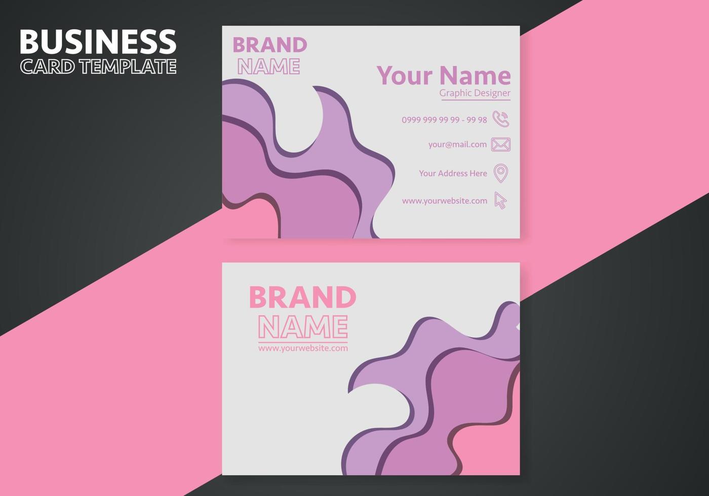 Simple and creative business cards design. modern visiting card template vector layout design.