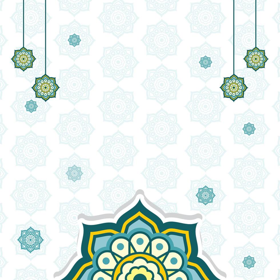 Aesthetic Islamic background vector