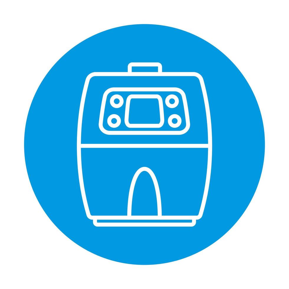 cooking air fryer appliance icon vector for graphic design, logo, website, social media, mobile app, UI illustration