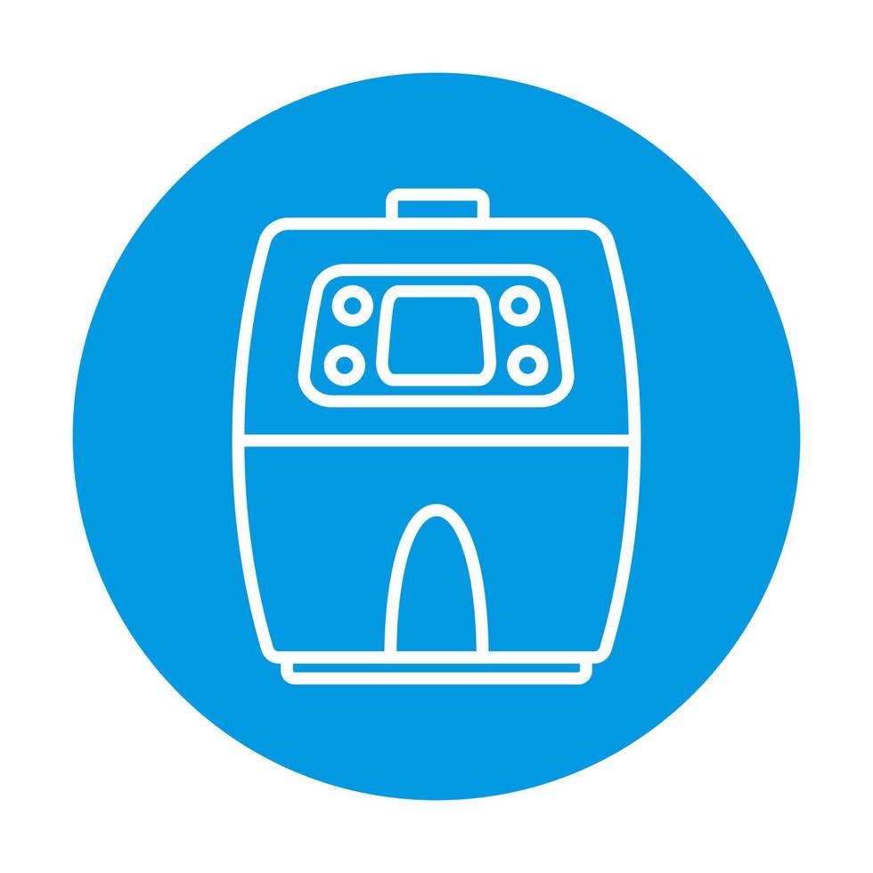 cooking air fryer appliance icon vector for graphic design, logo, website, social media, mobile app, UI illustration