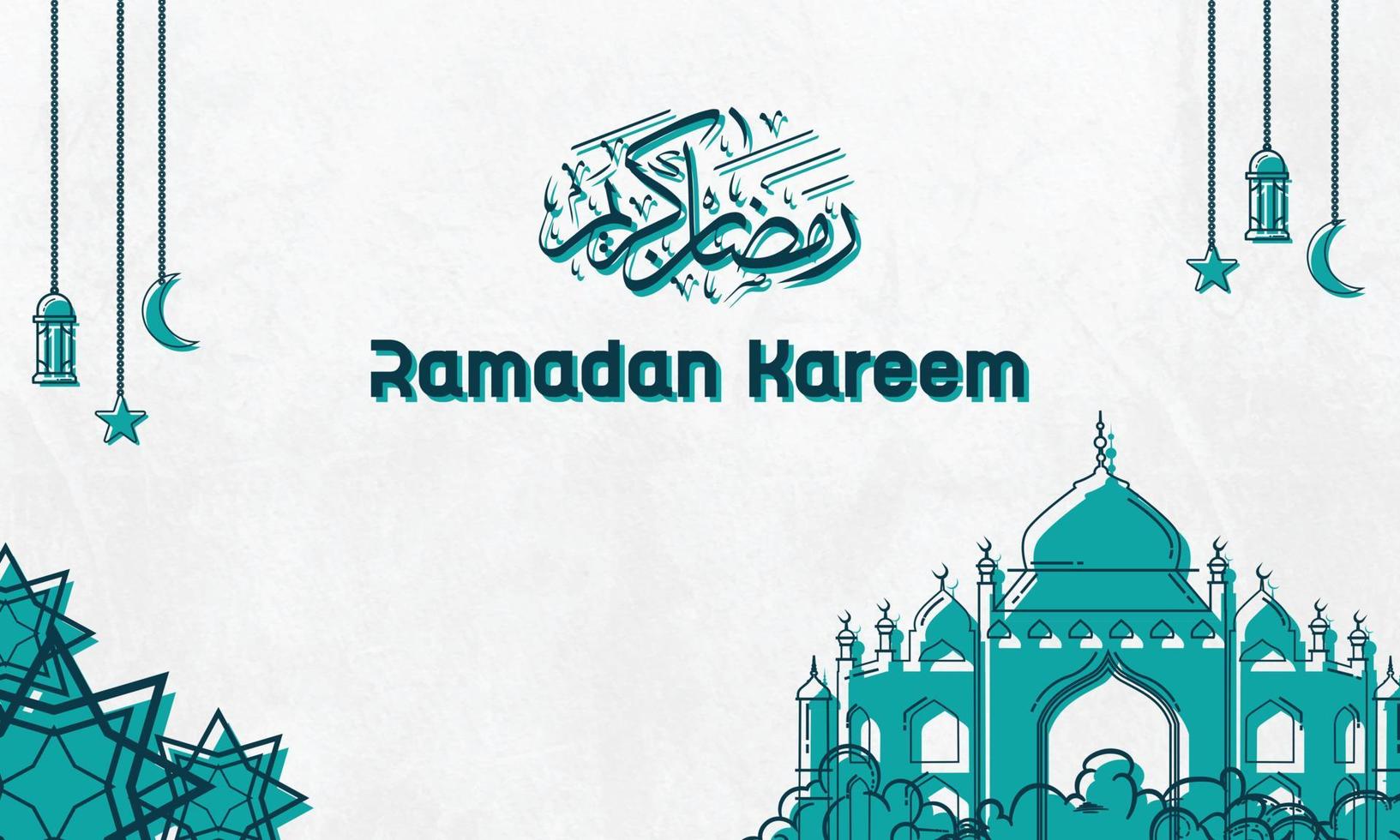 mosque banner icon vector design