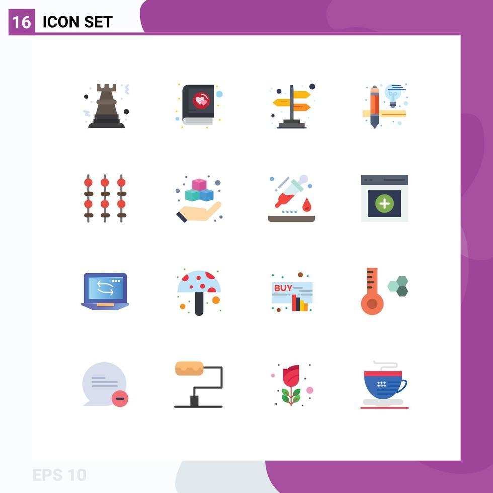 16 Creative Icons Modern Signs and Symbols of meat grill valentine tools creative Editable Pack of Creative Vector Design Elements