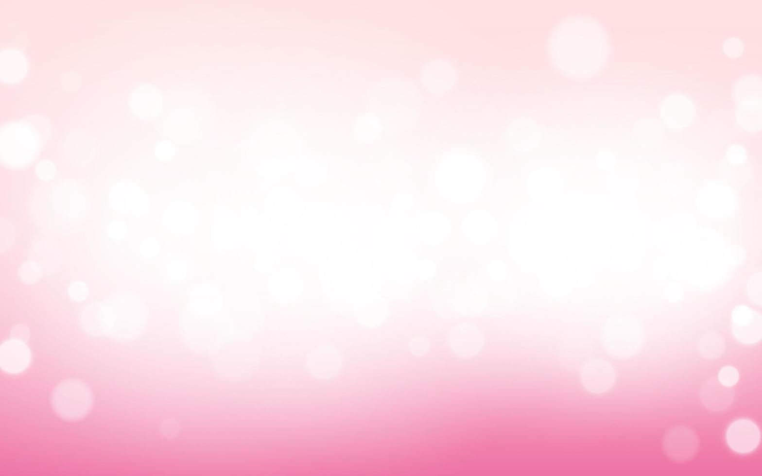 fondo abstracto de luz suave de bokeh de san valentín rosa, partículas de bokeh de ilustración vectorial eps 10, decoración de fondo vector