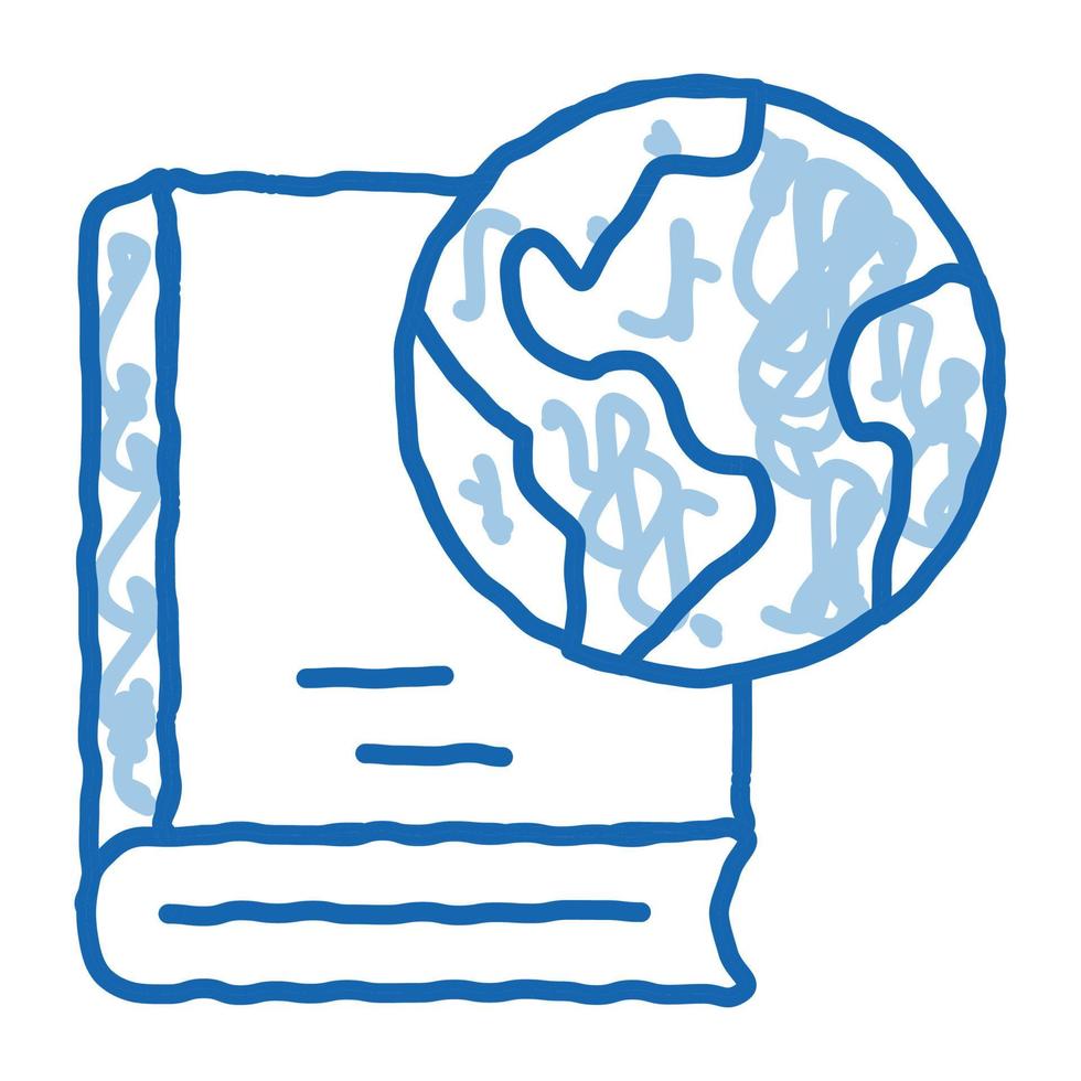 history of geography science doodle icon hand drawn illustration