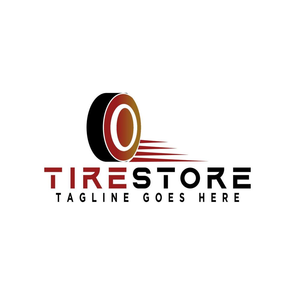 Tire logo, tire shop logo design vector illustration. tire logo shop icon, car tire simple icon