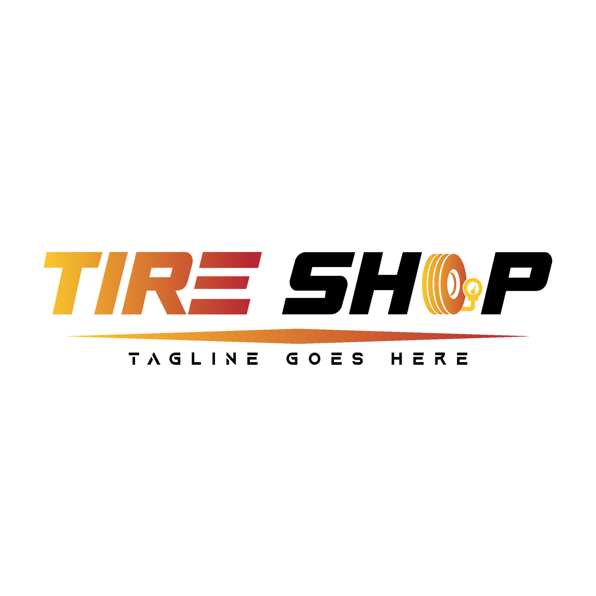 Tire logo, tire shop logo design vector illustration. tire logo shop