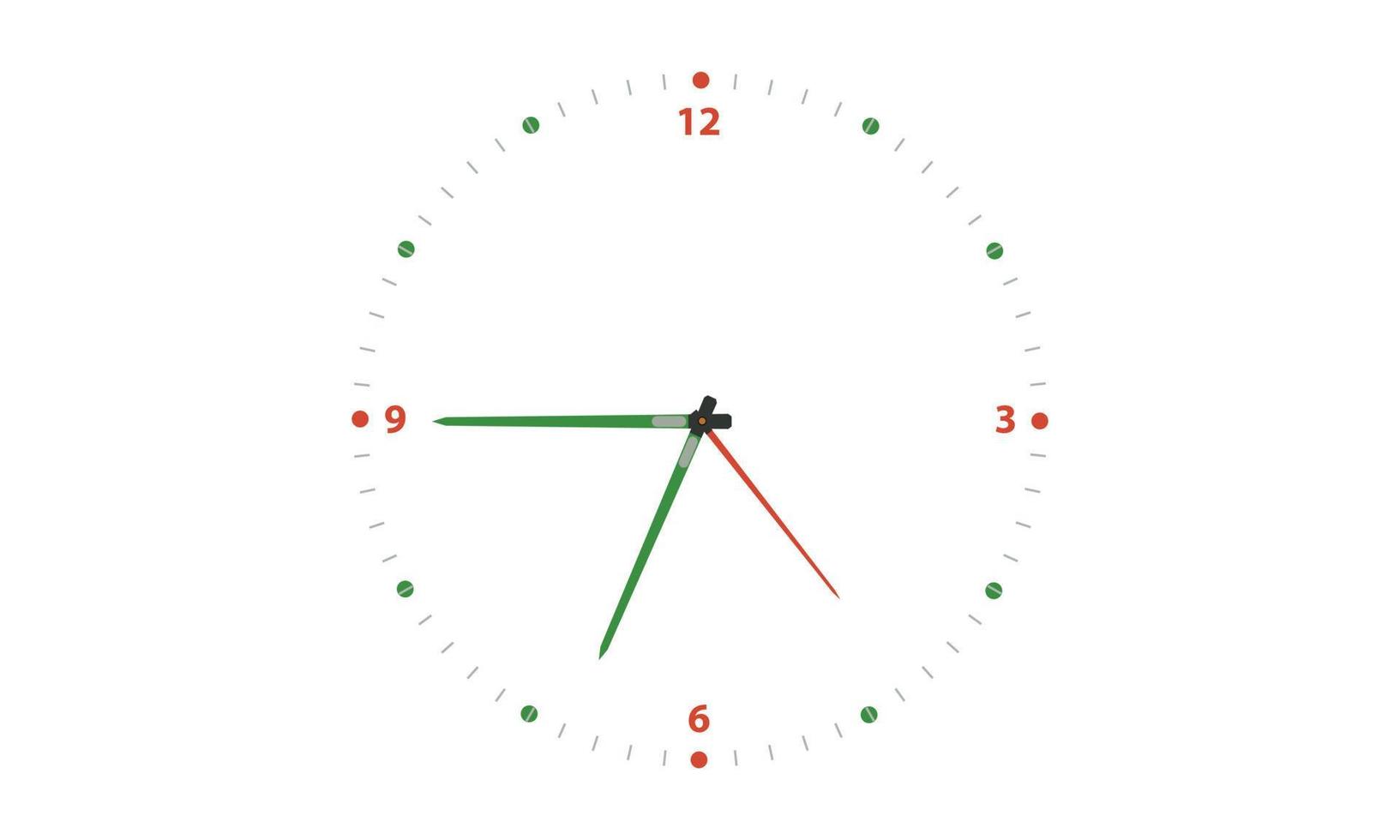 arte de diseño de reloj redondo clásico vector