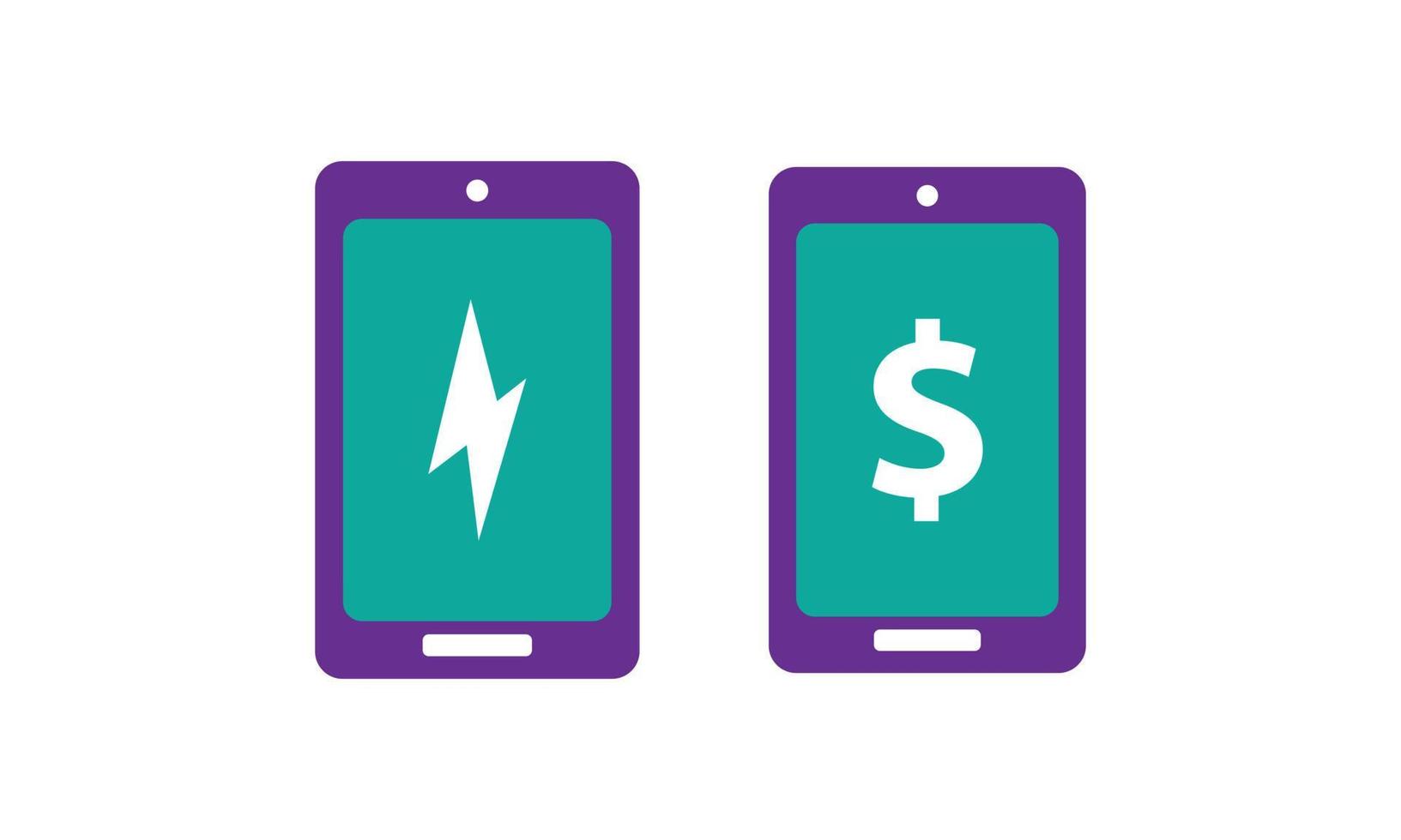 mobile phone recharge icon vector