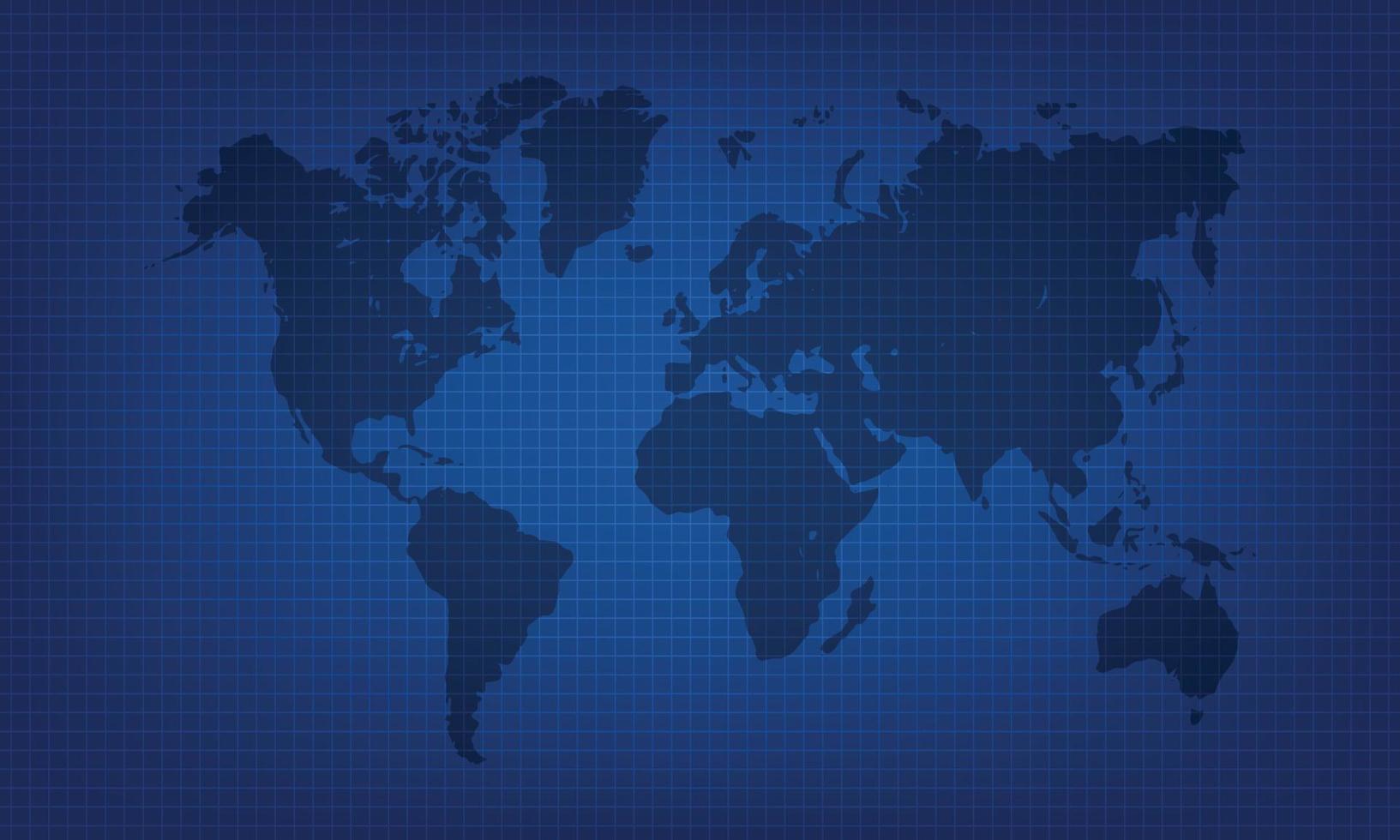 fondo de mapa mundial, mapa mundial en estilo futurista vector