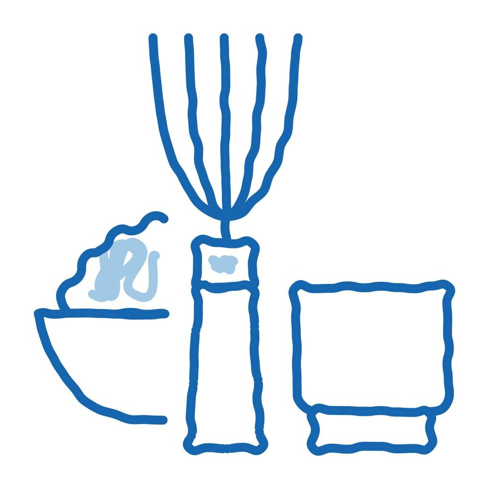 kitchen appliances and devices doodle icon hand drawn illustration vector