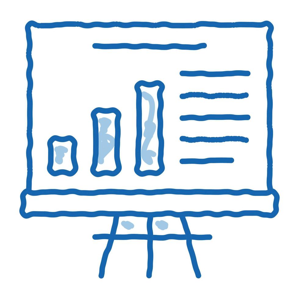 optimization study diagram chart doodle icon hand drawn illustration vector