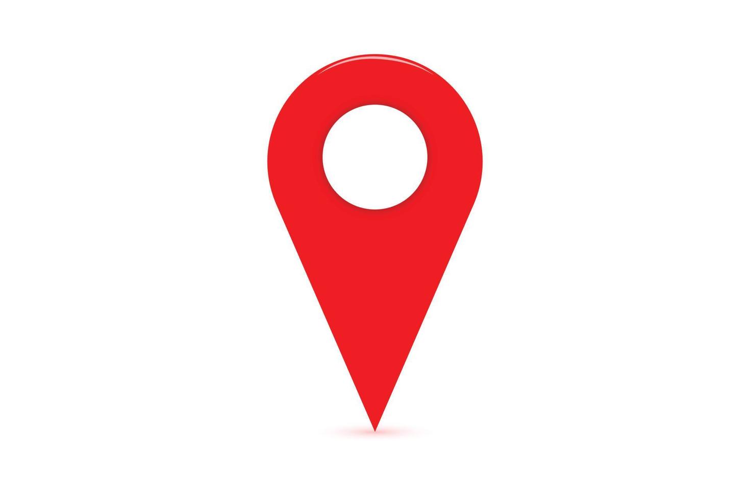 Location 3D feel vector icon.