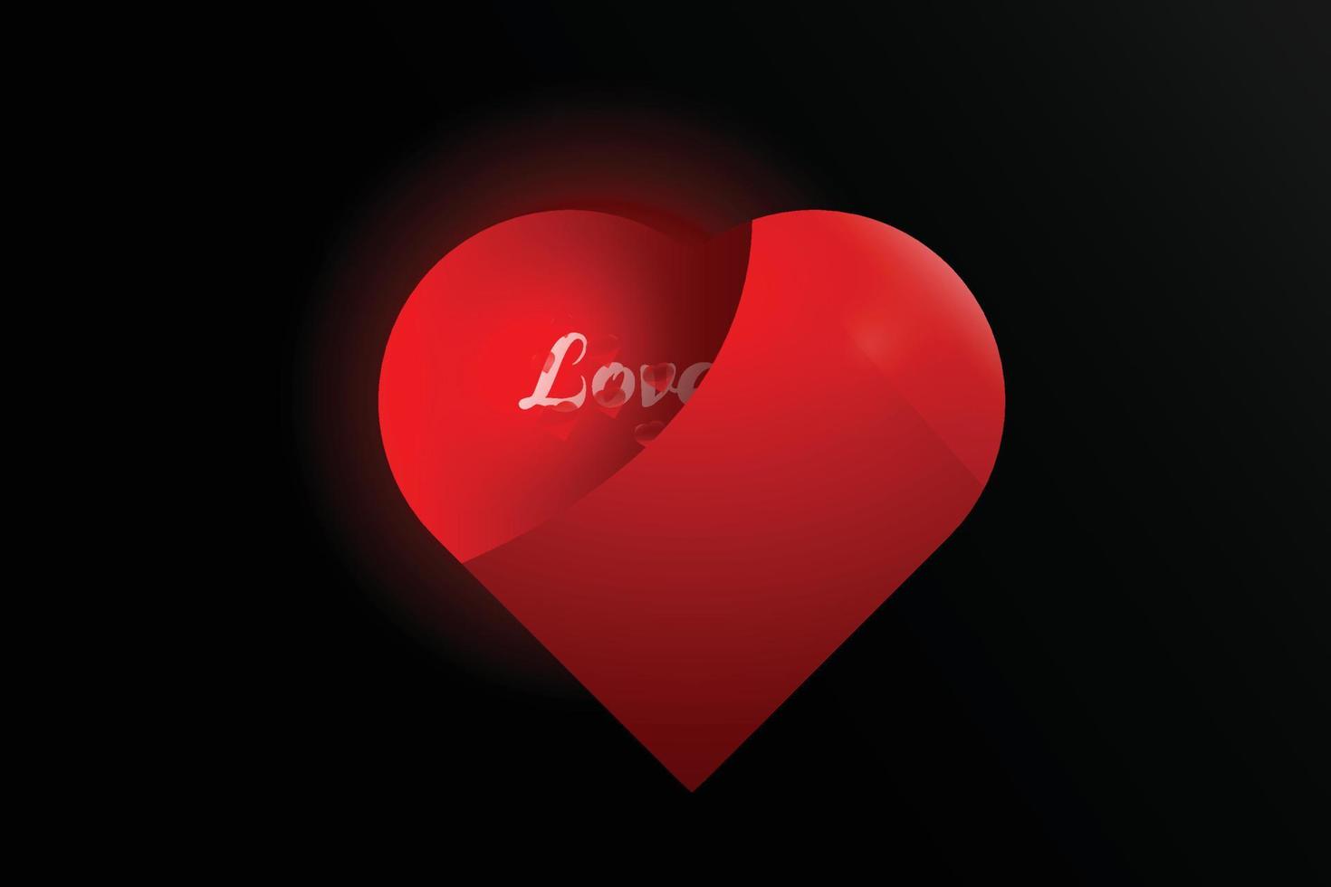 vector de símbolo de amor o corazón.