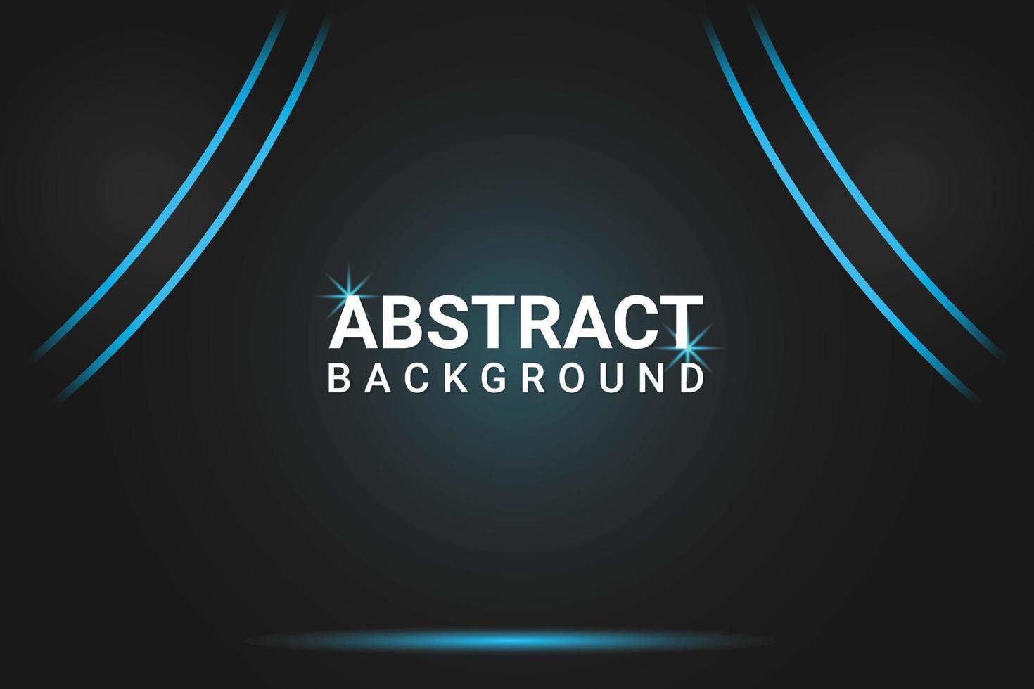 Abstract background and metallic blue lighting effect. vector