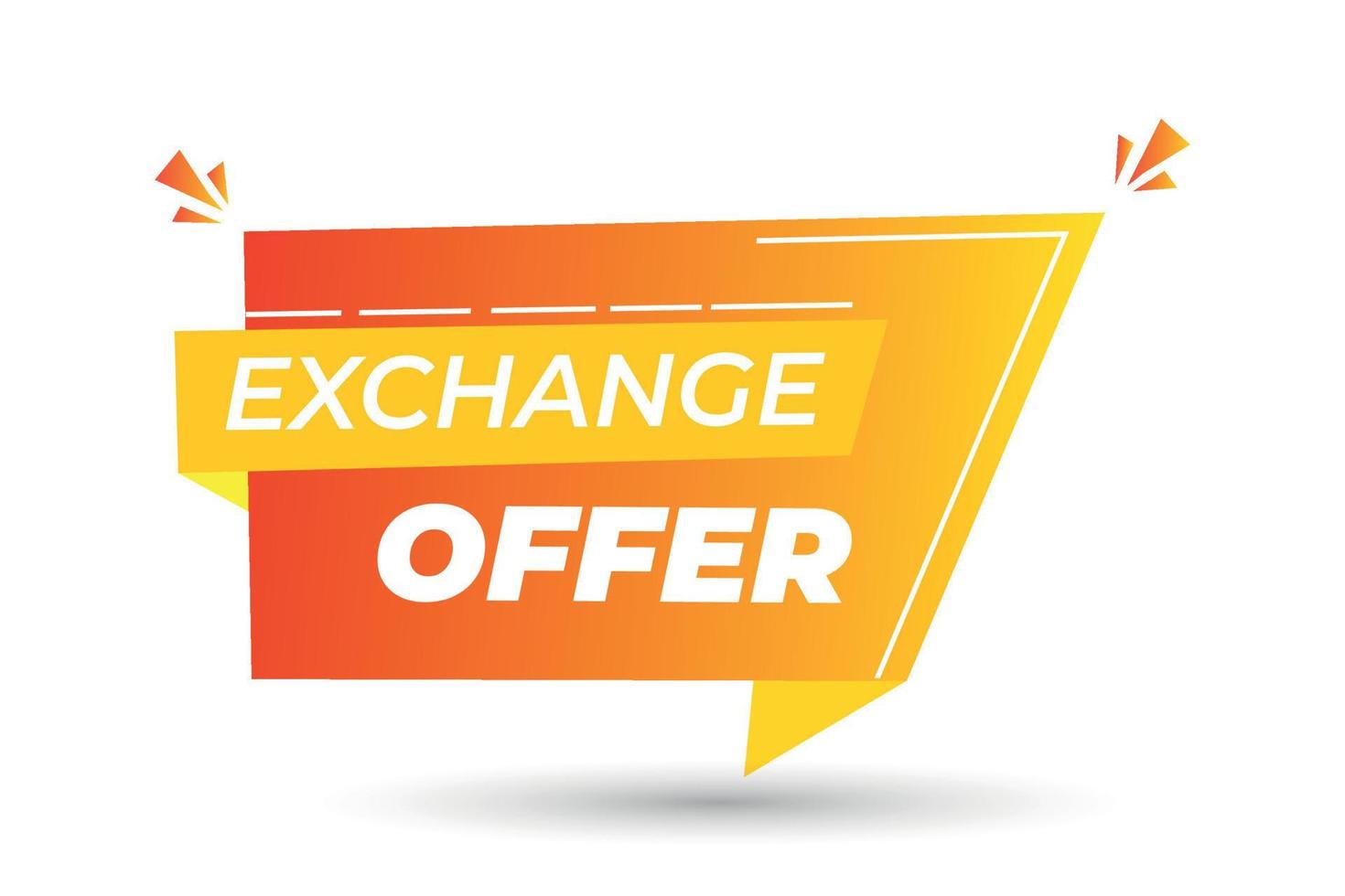 Exchange offer vector element for business promotion 17803094 Vector