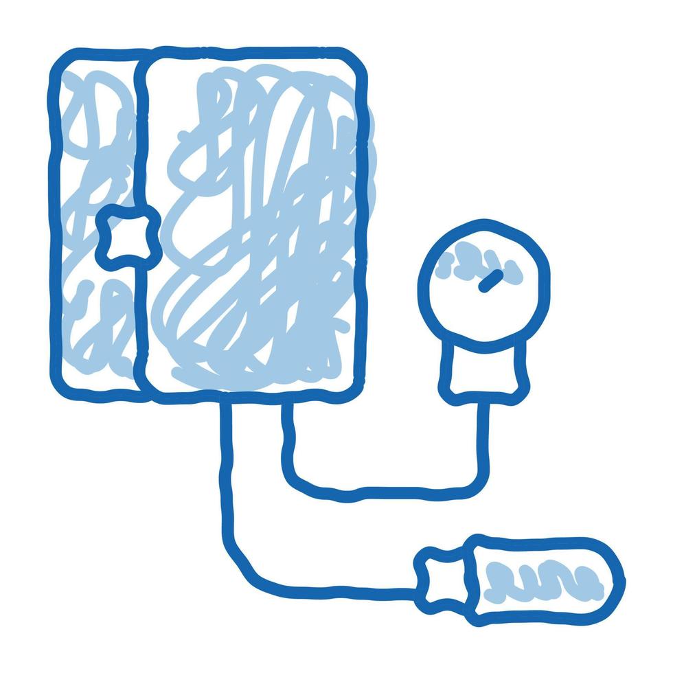 device for measuring pressure tonometer icon vector illustration