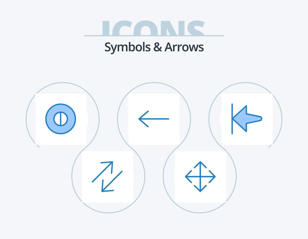 Symbols and Arrows Blue Icon Pack 5 Icon Design. . symbols. . home vector