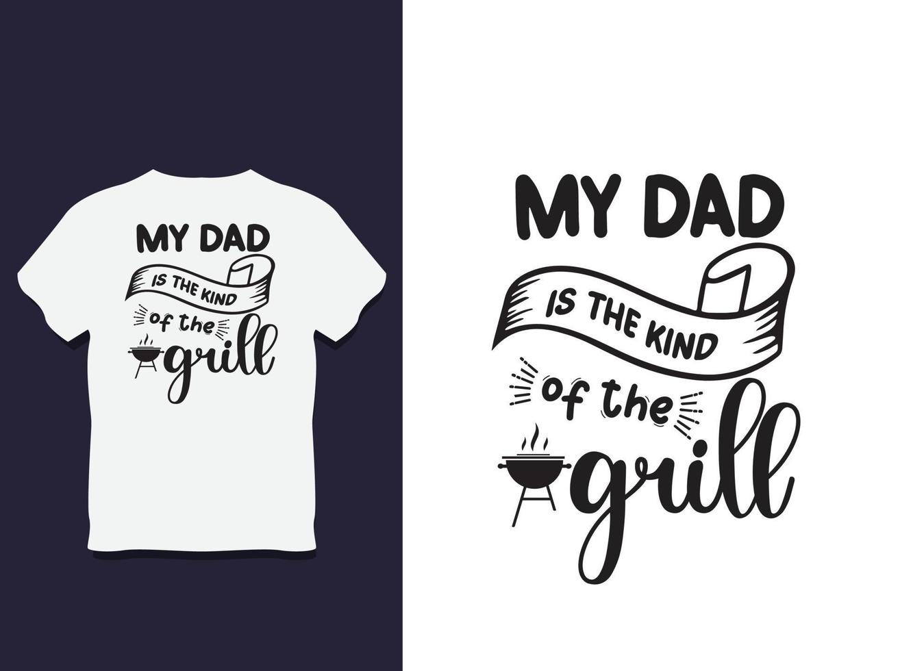 father's day Typography t shirt Design with Vector