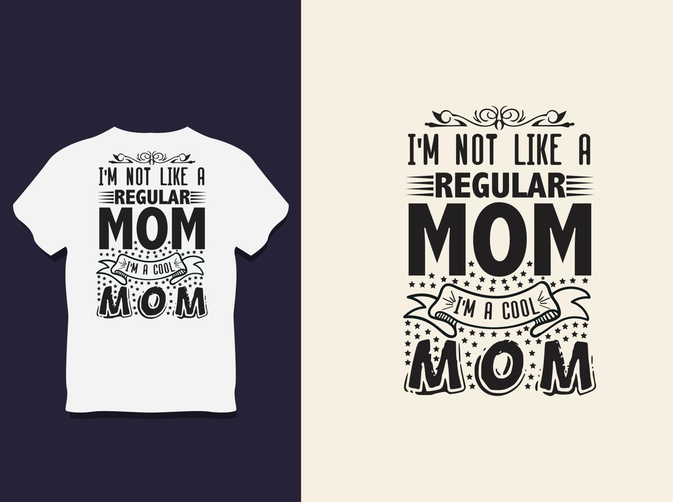 mother's Day Typography T shirt Design with Vector