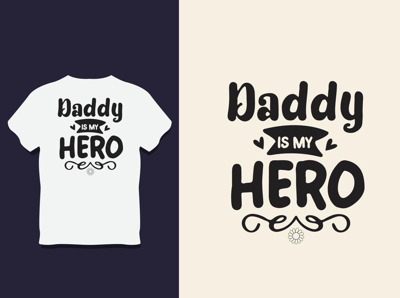 diseño de camiseta de tipografía del día del padre con vector