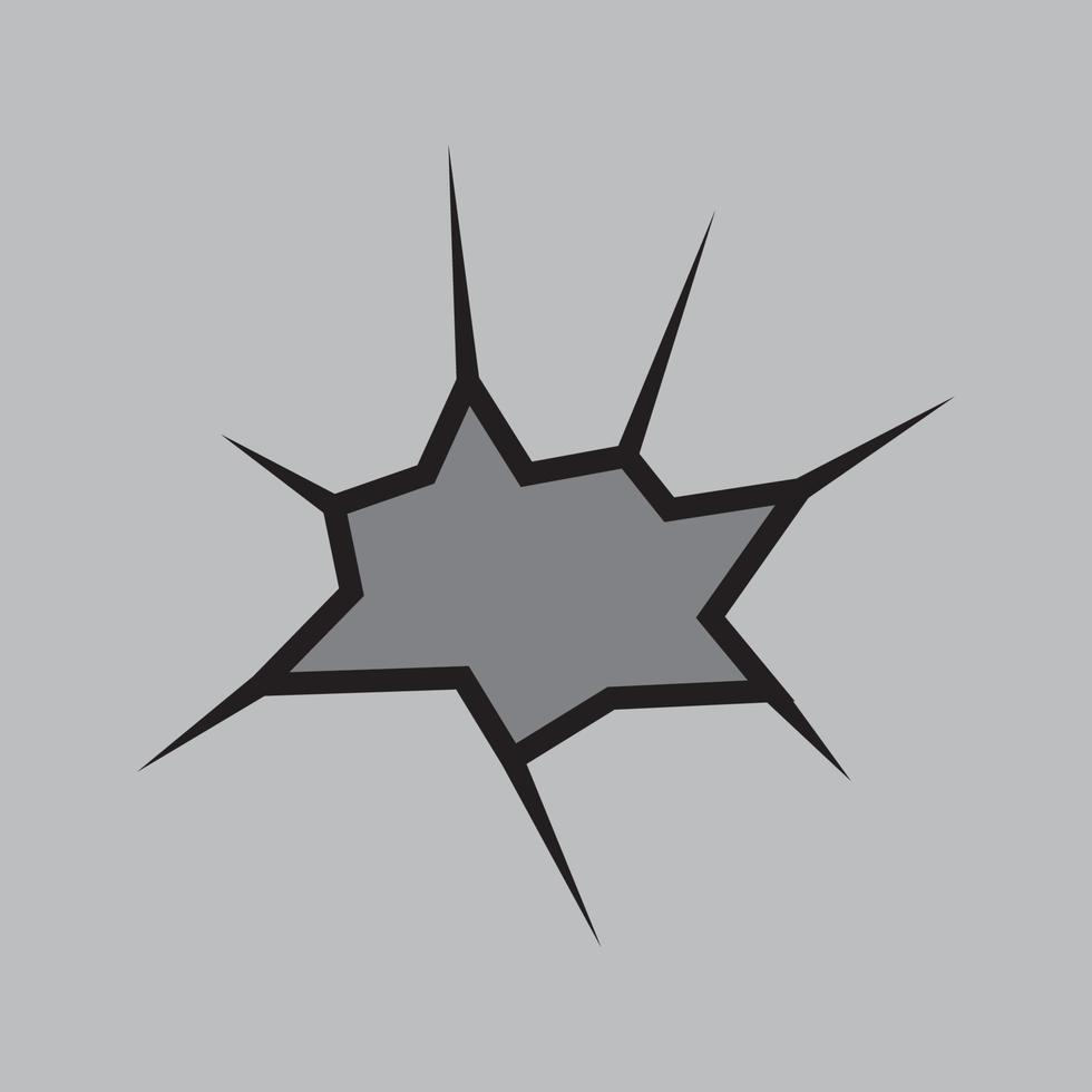 cracked icon vector