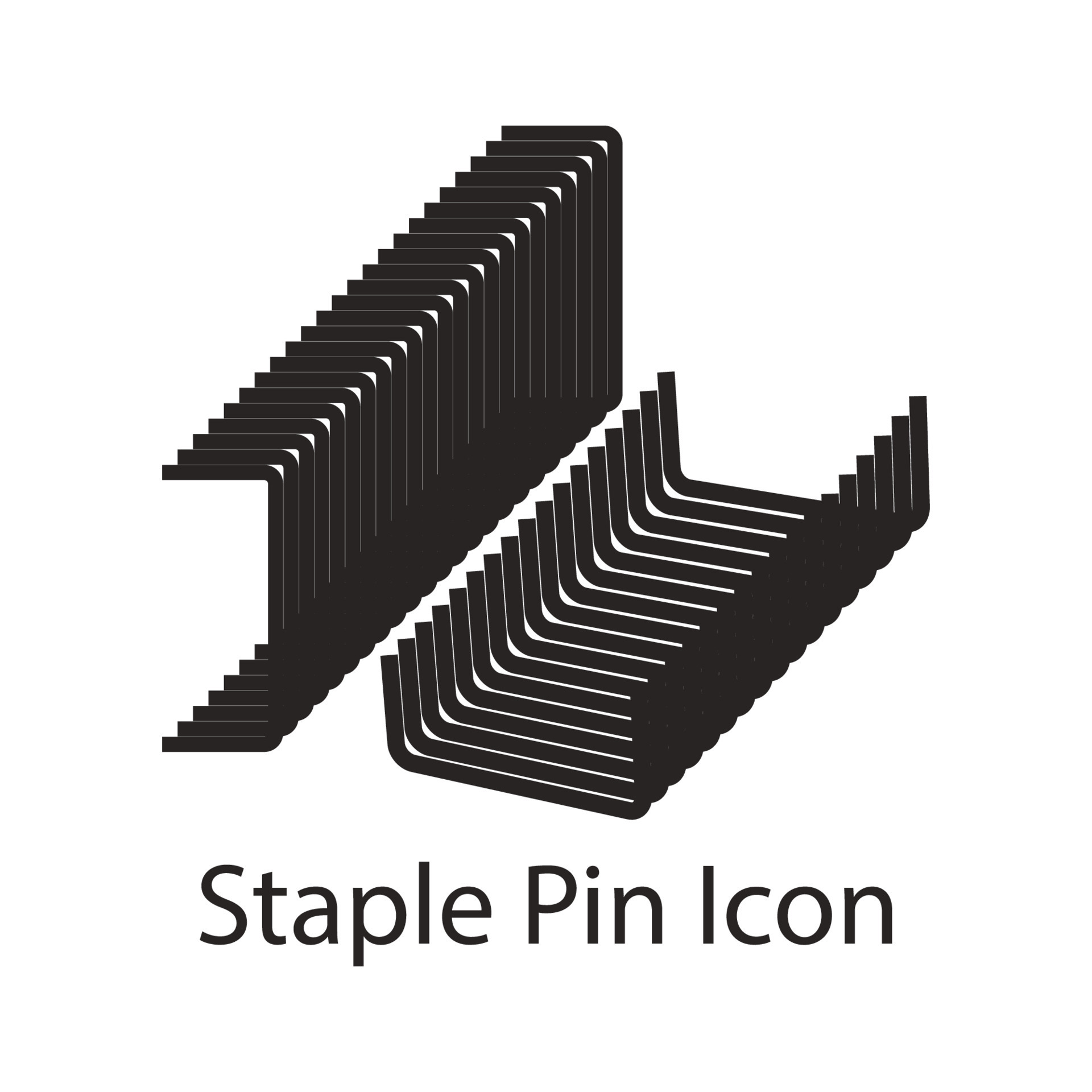 Staple Pin Icon 17804012 Vector Art at Vecteezy
