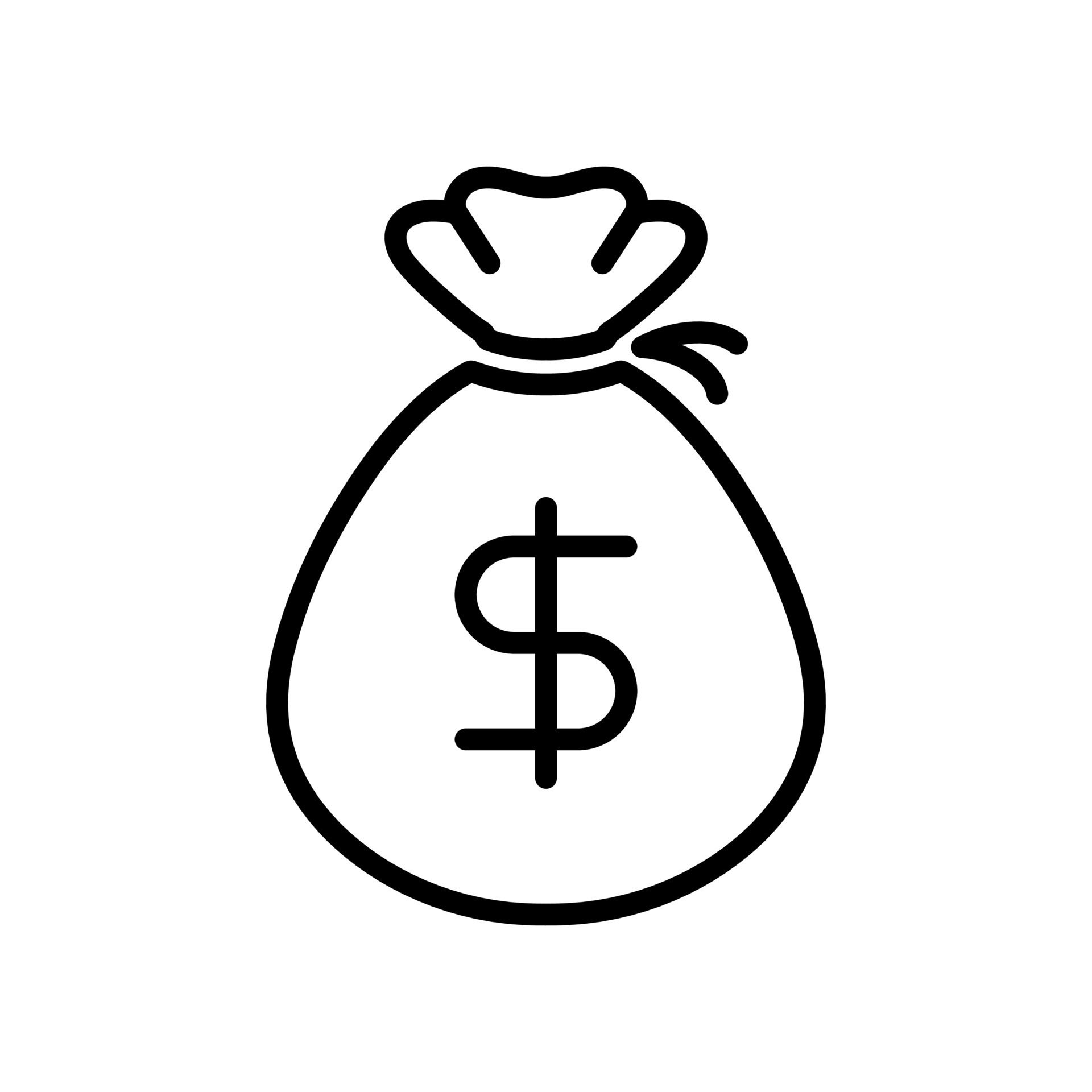 Dollar Money Icon Bag Vector Stock Vector (Royalty Free) 192639320