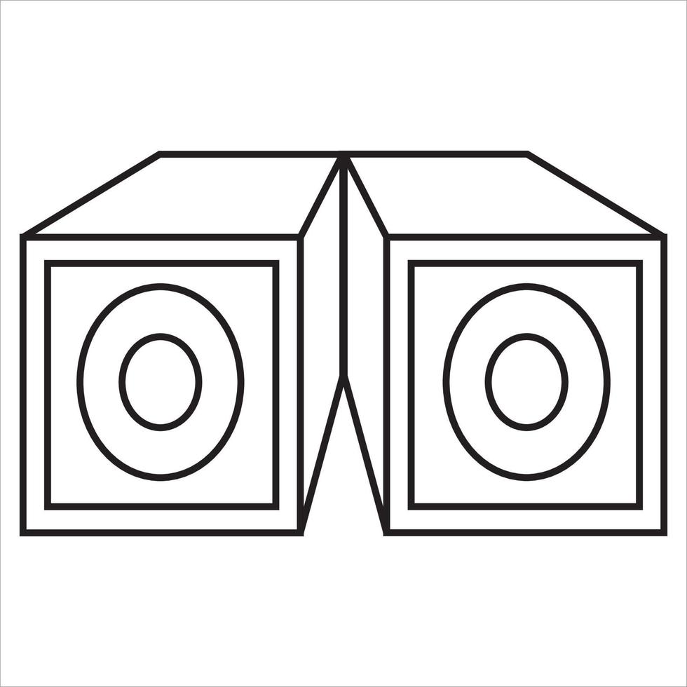 Vector, Image of small audio ,Black and white color, with transparent background vector