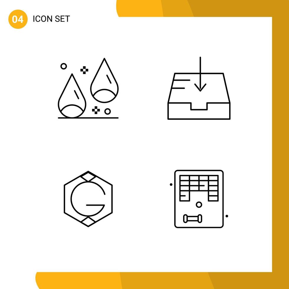 4 Creative Icons Modern Signs and Symbols of autumn crypto thanksgiving receive arkanoid Editable Vector Design Elements