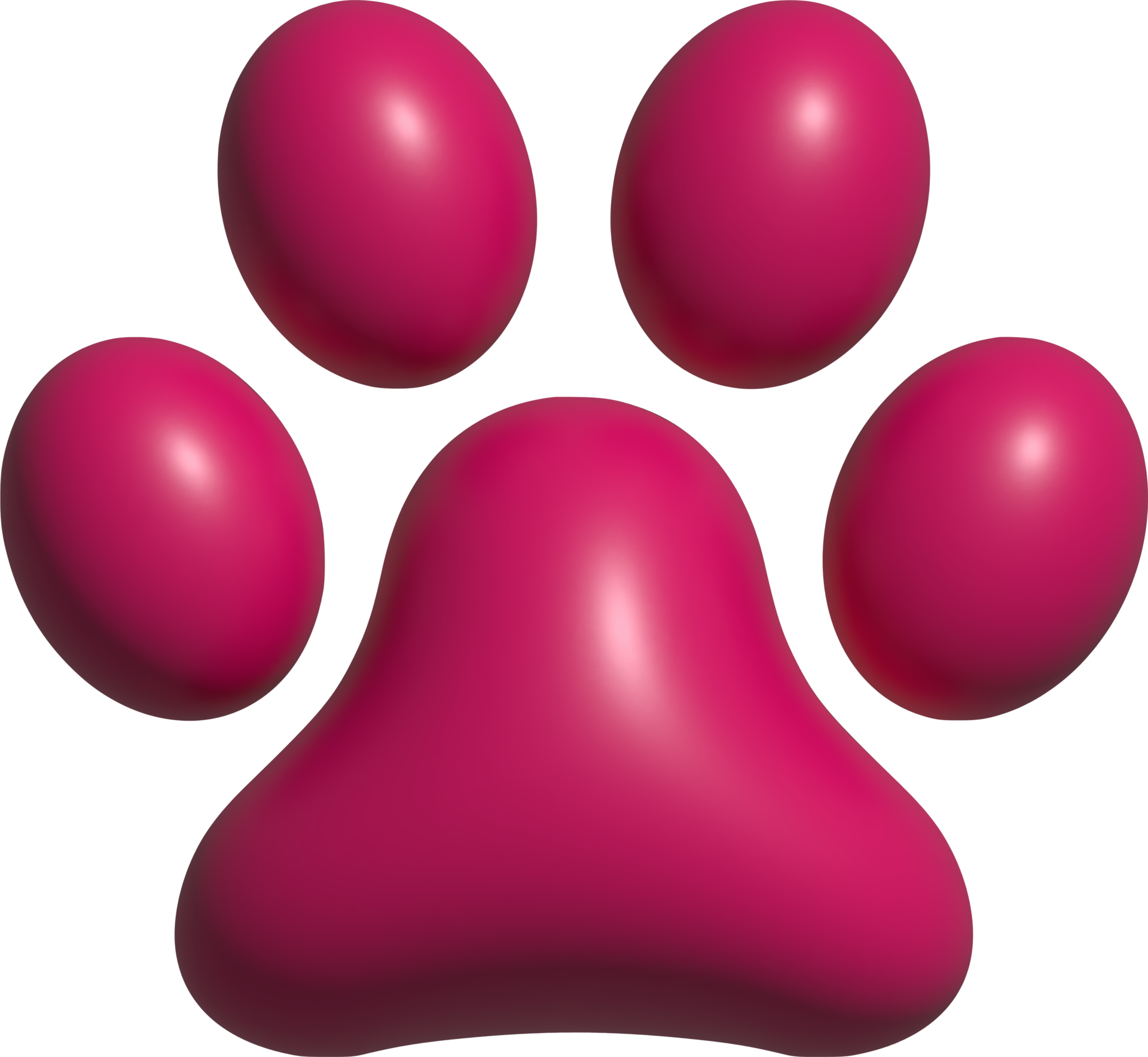 3d-illustration-of-paw-prints-17805899-png