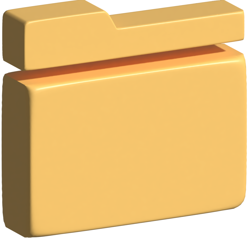 3d illustration of folder png