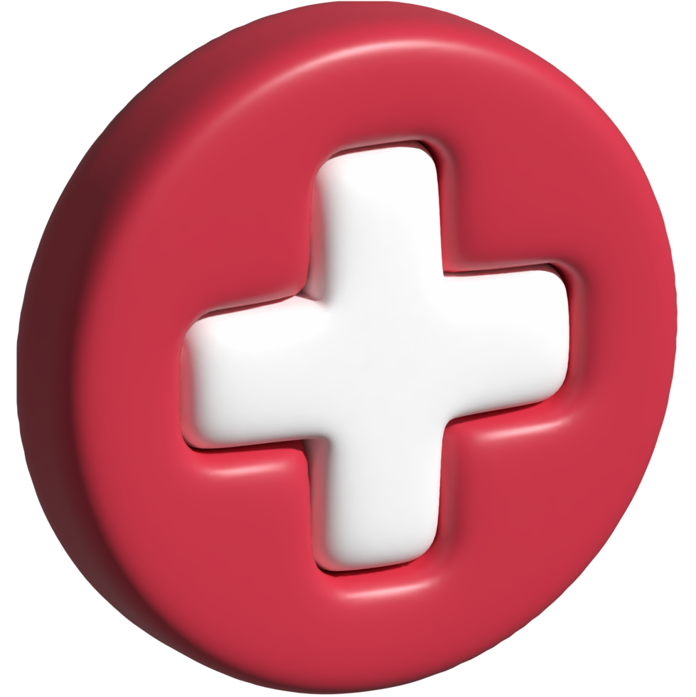 3d illustration of health icon png