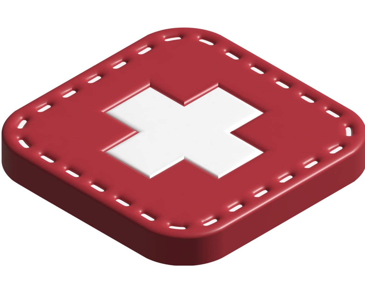 3D-Darstellung des Gesundheitssymbols png