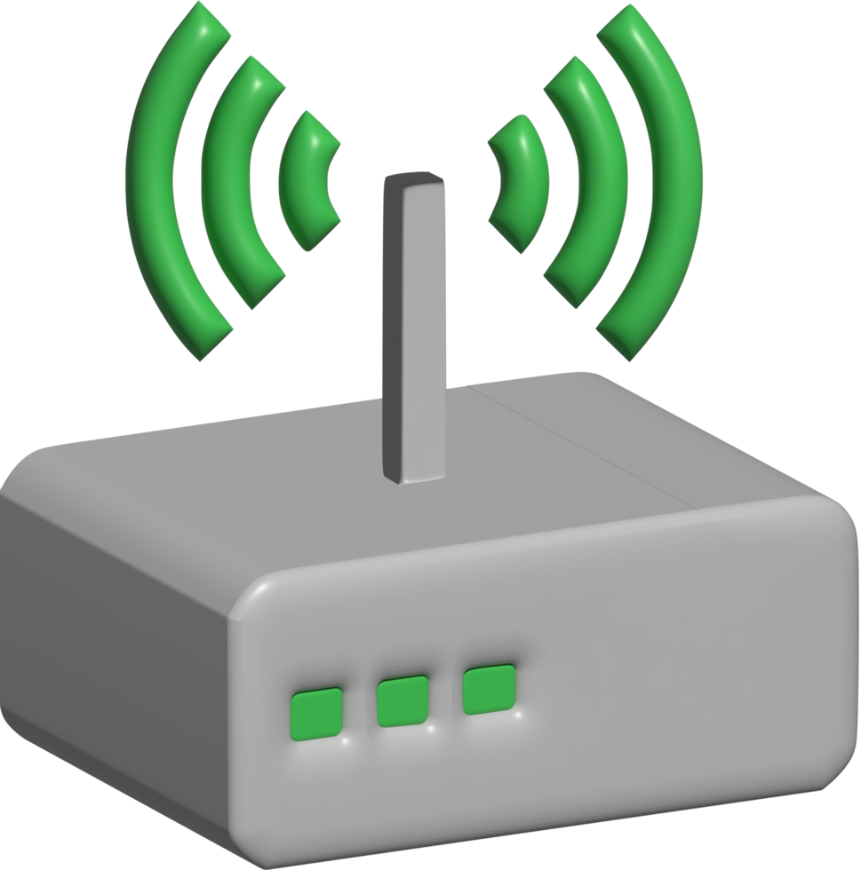 3d illustration of modem png