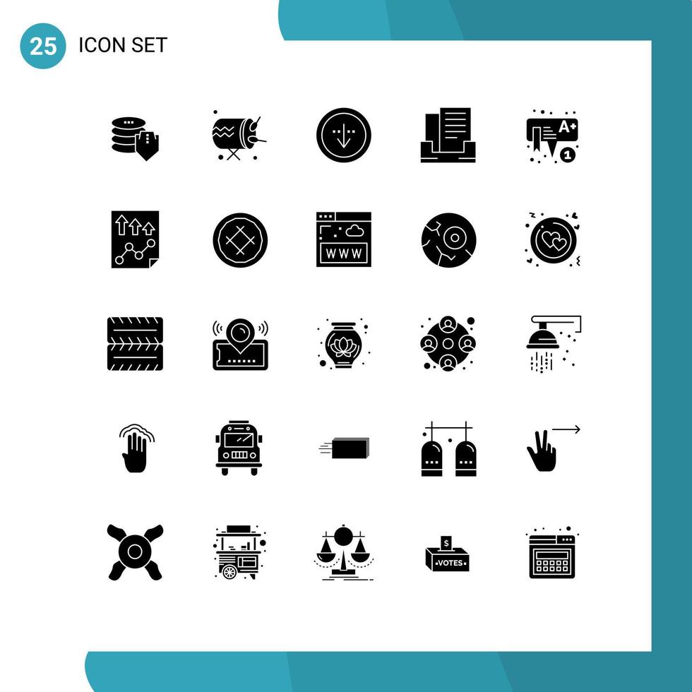 25 Creative Icons Modern Signs and Symbols of kids box direction outbox interface Editable Vector Design Elements
