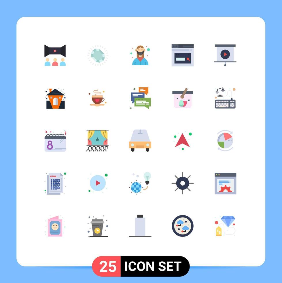 25 Creative Icons Modern Signs and Symbols of website page luxury internet medical Editable Vector Design Elements