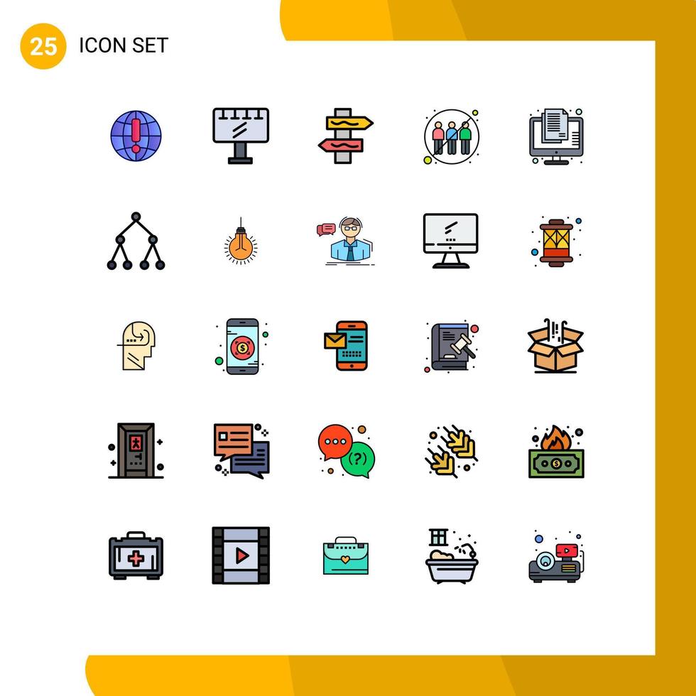 Set of 25 Modern UI Icons Symbols Signs for confidential transfer index infection engagement Editable Vector Design Elements