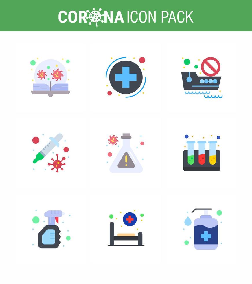 conjunto simple de covid19 protección azul 25 icono paquete icono incluido matraz transmisión señal petri viaje coronavirus viral 2019nov enfermedad vector elementos de diseño